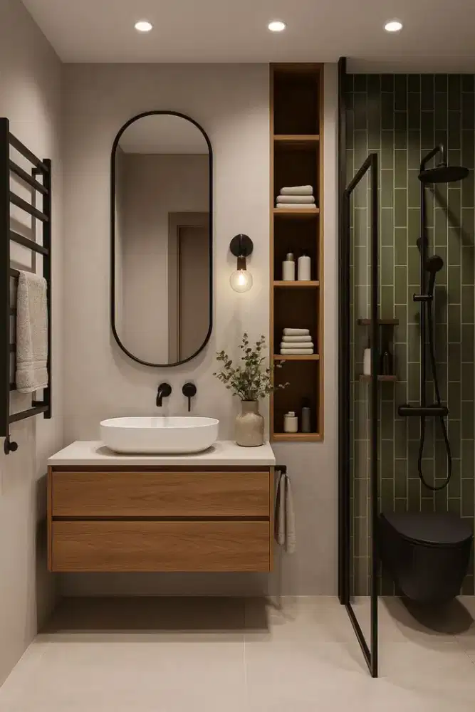 Kamar Mandi Lebih Rapi & Elegan dengan Cabinet Custom!