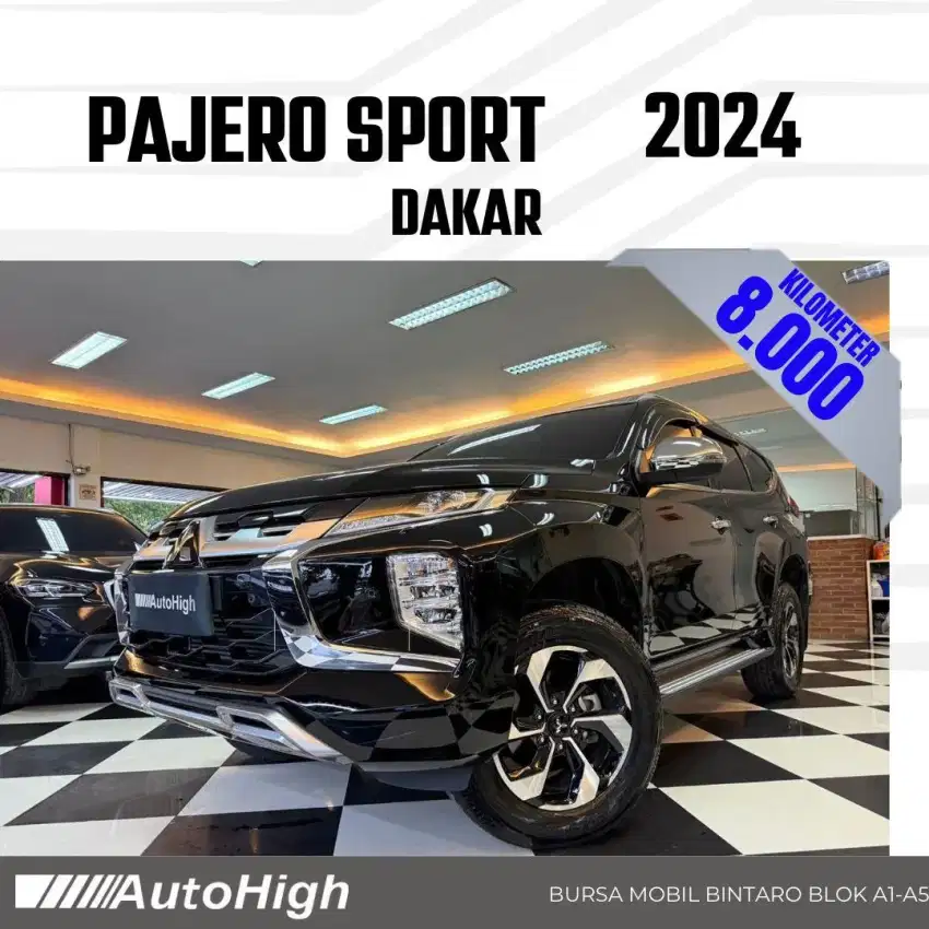 DP10% [Km8.000] Pajero Sport Dakar 2024 Black Reg 2023 #AUTOHIGH