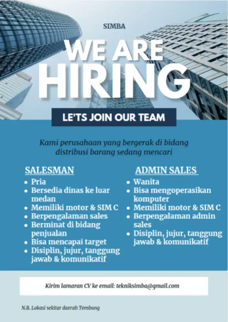 Salesman & Admin Sales