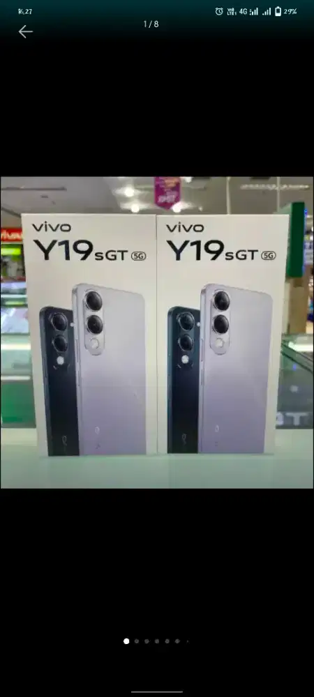 Vivo y19s gt 5g 8+8/128 garansi resmi