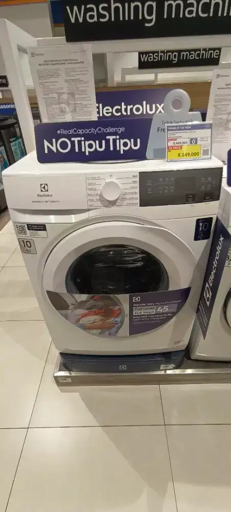 Mesin Cuci Electrolux Front Loading 10Kg (Kredit Tanpa DP)