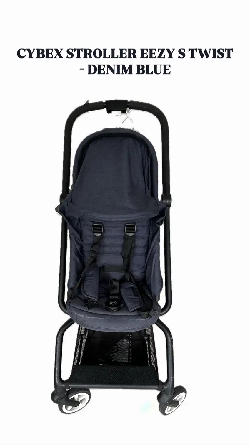 Preloved Cybex Stroller Eezy S Twist - Denim Blue