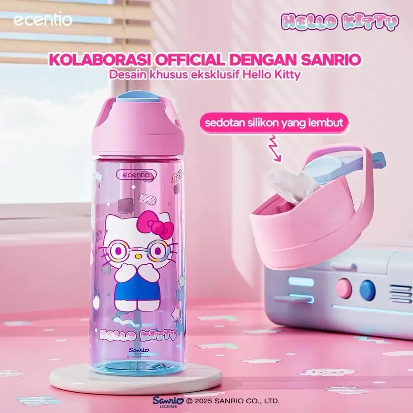ecentio botol minum anak 750ml Sanrio hello Kitty