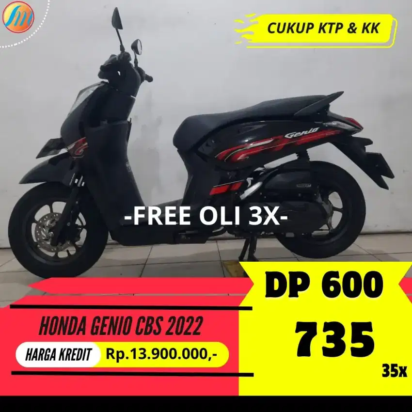 HONDA GENIO CBS 2022 KREDIT DP 600RIBU ANGSURAN SANGAT TERJANGKAU