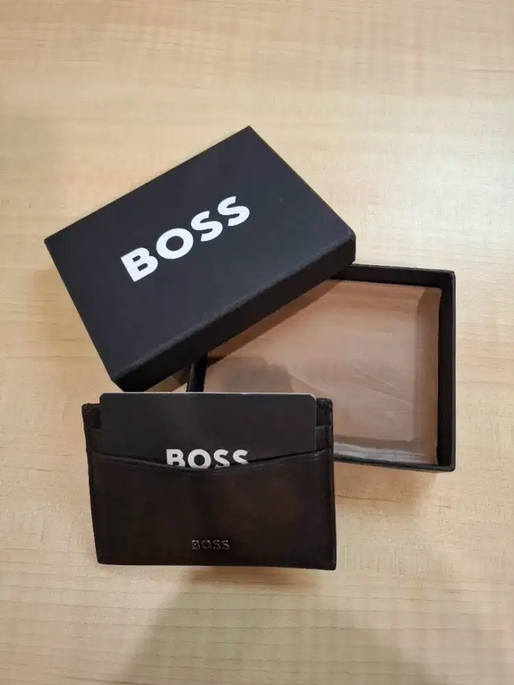 Card Holder Boss warna coklat