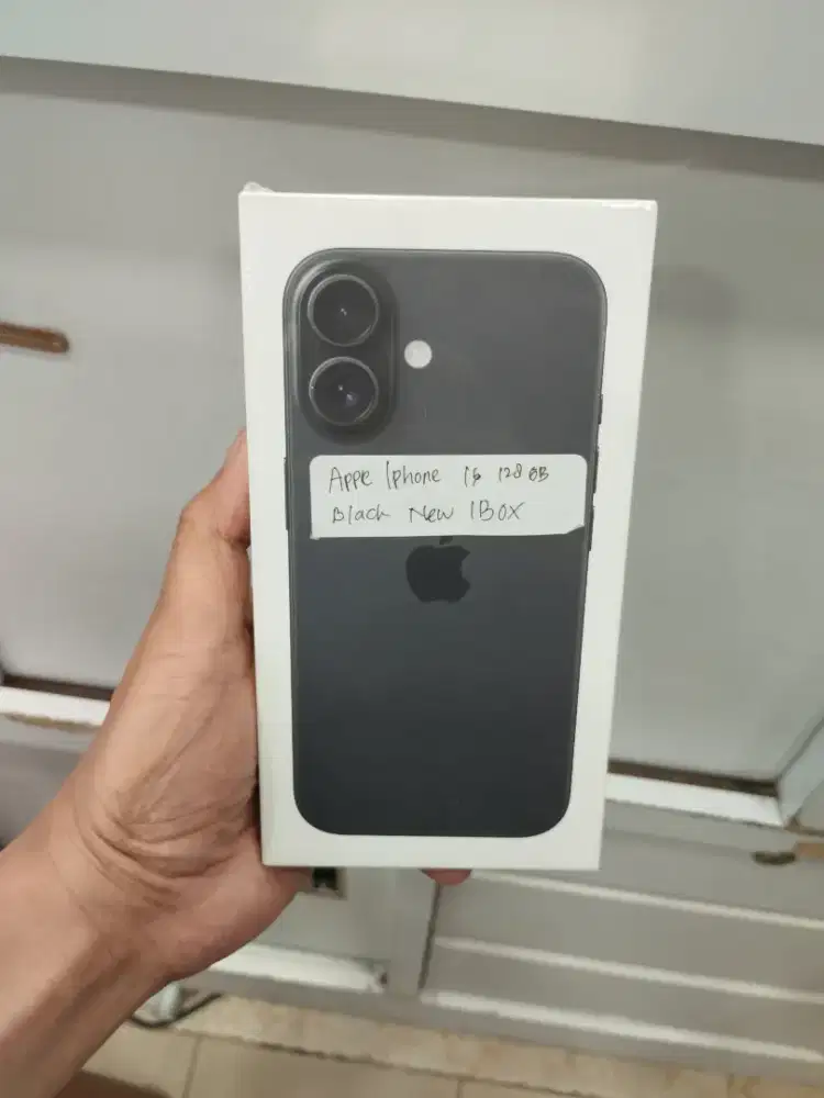 Apple iPhone 16 128GB Black New Resmi IBOX