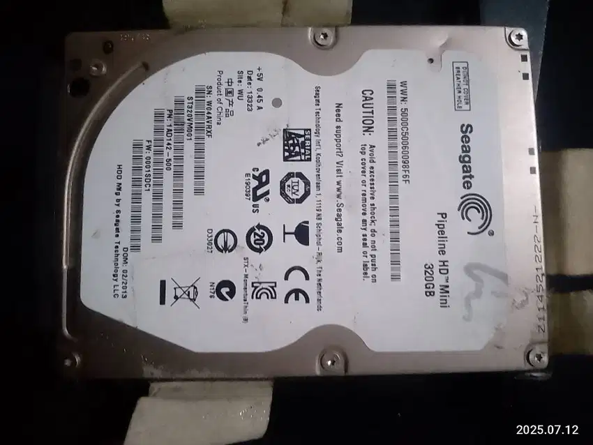 Hardisk Seagate 320gb 2,5