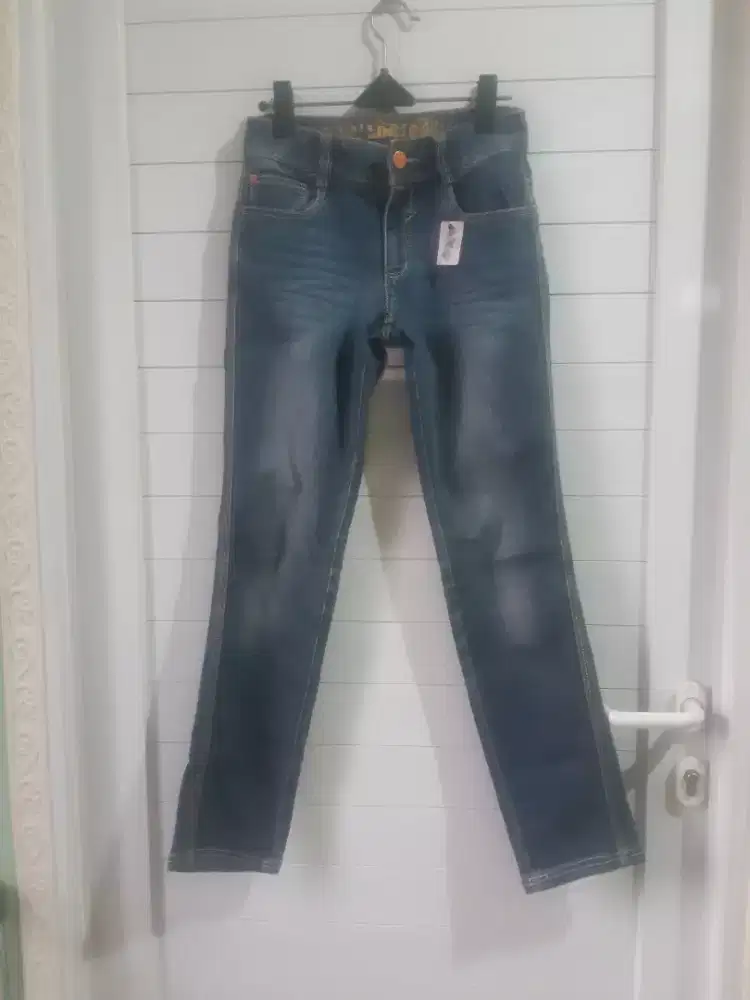 Celana jeans fading remaja honey link girl preloved tjap karoeng