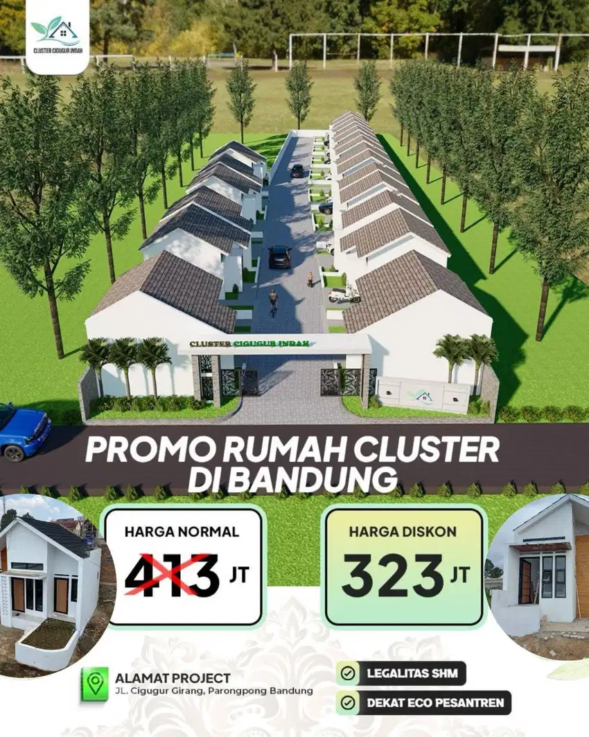 RUMAH DIJUAL! DP 20 JUTA BISA KPR LOKASI DI BANDUNG BARAT DEKAT KOTA
