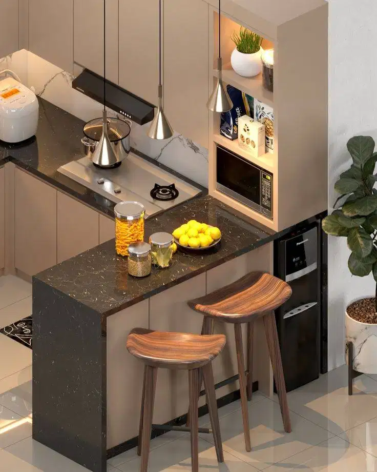 Custom Interior Kitchen Set, Backdrop TV, Lemari, Wardrobe, Kitchenset