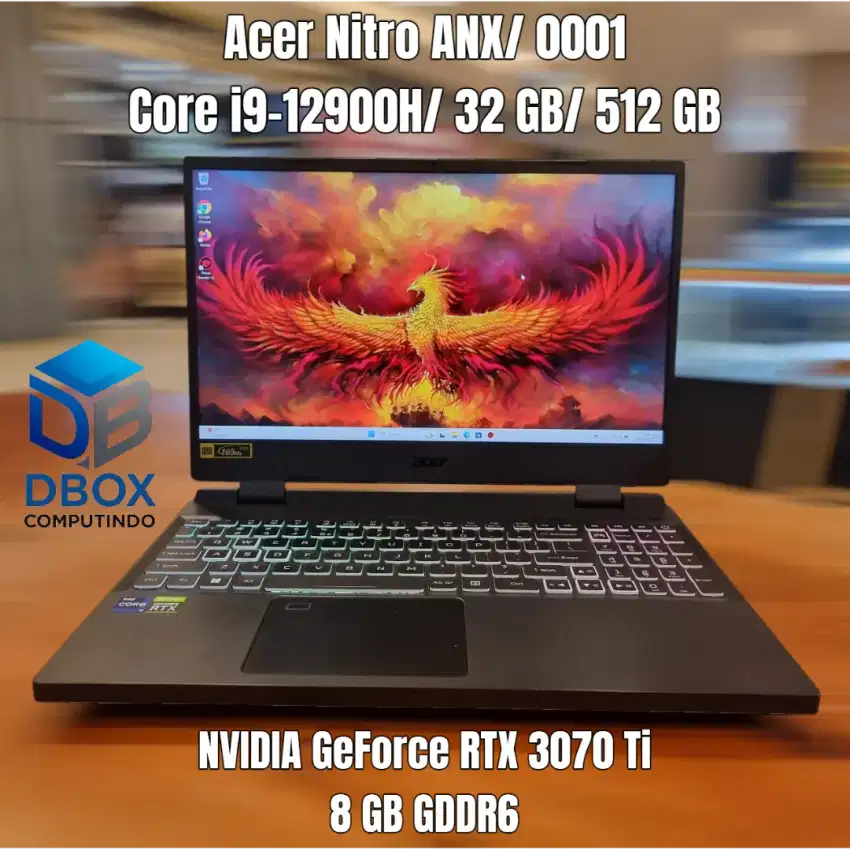Acer NITRO ANX/0001 | CORE i9-12900H | RAM 32 GB | RTX 3070 Ti 8 GB