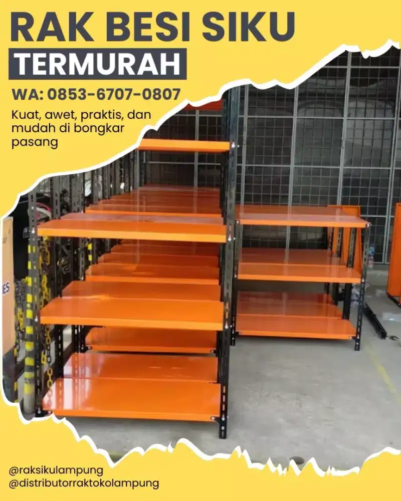 Rak Besi Siku Lubang 5 Susun