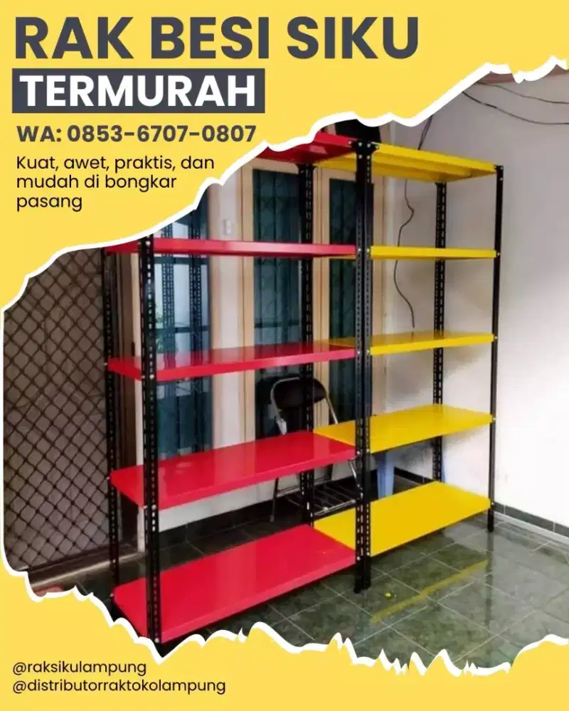 Rak Sembako Besi Siku Lubang 5 Susun