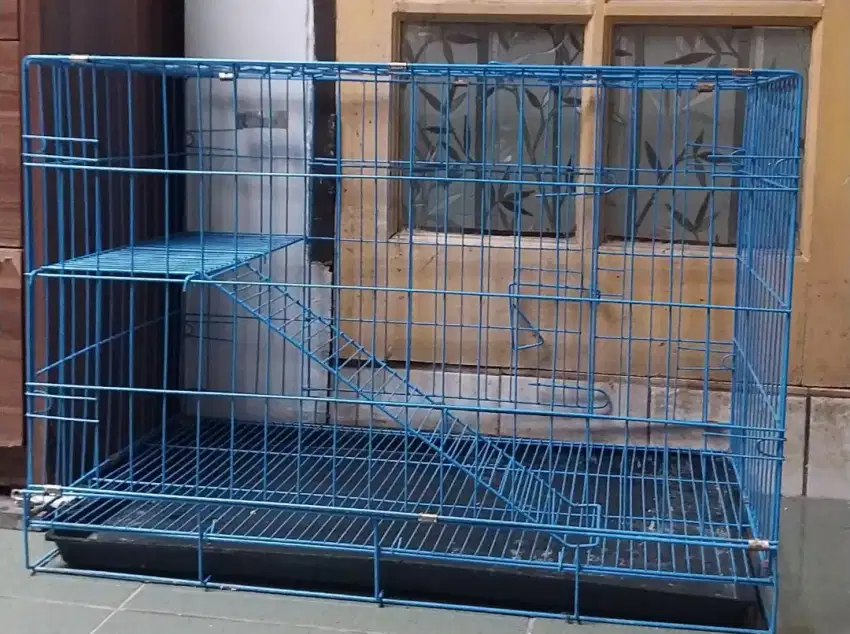 Kandang Kucing 3 kali pakai Bonus pasir dll
