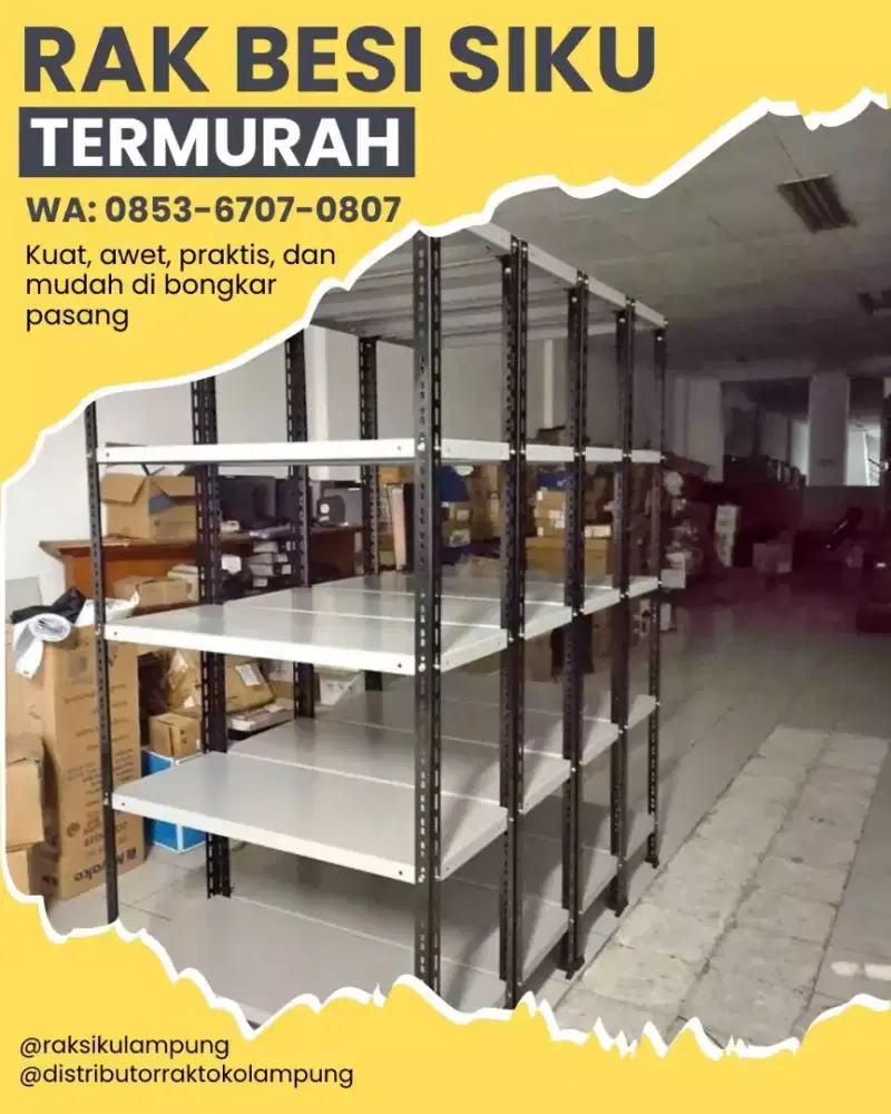 Rak Kantor Besi Siku Lubang 5 Susun