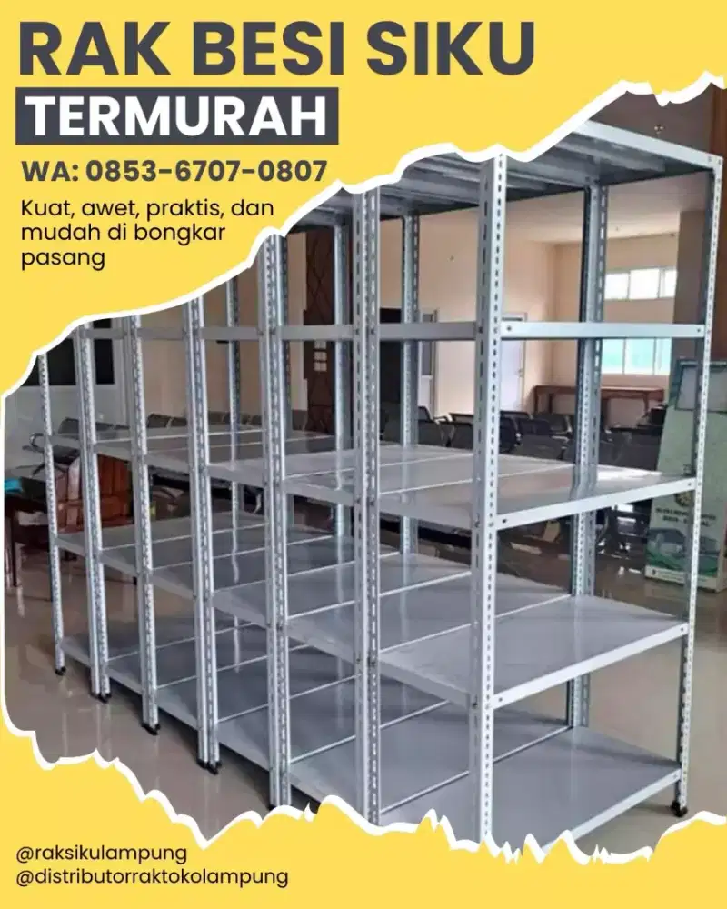 Rak Loundry Besi Siku Lubang 5 Susun