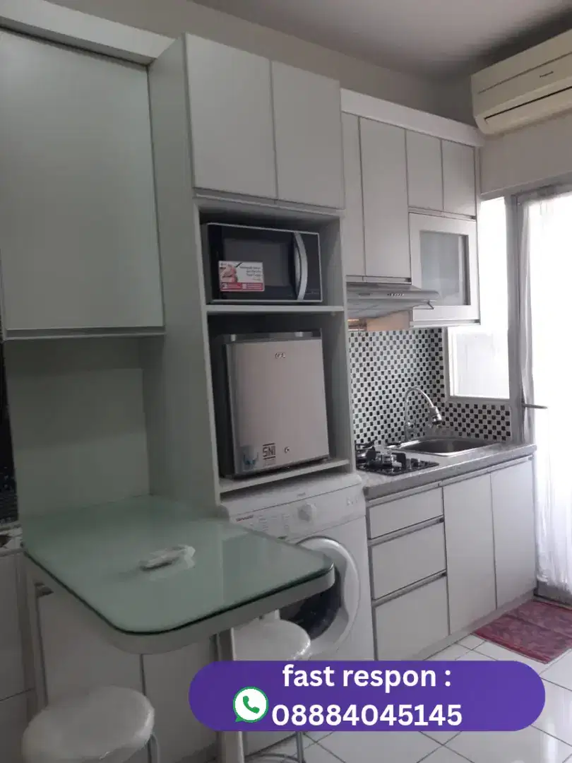 JUAL SUPER MURAH BU MENTENG SQUARE 2 BR FURNISH LENGKAP UNIT MODERN