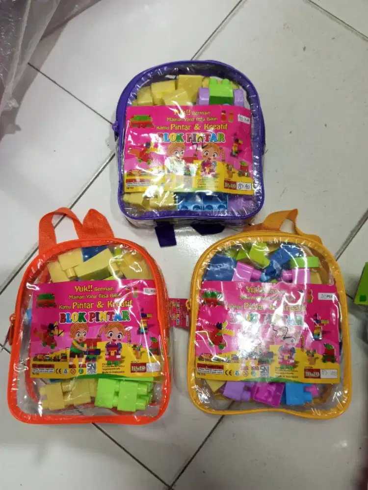 Mainan anak block Lego tas 40pcs