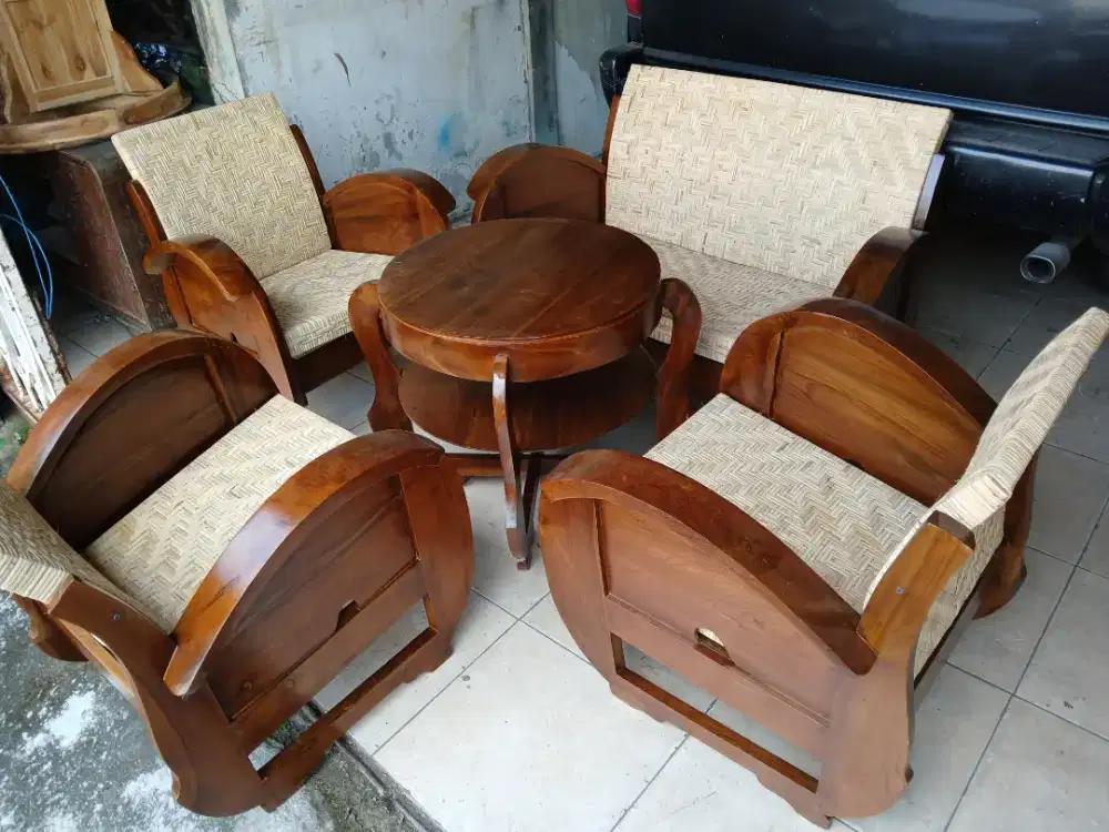 Kursi Sedan Rotan Babon Angrem