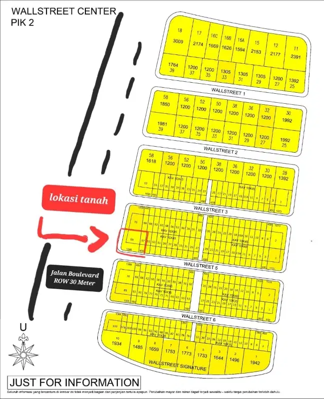 Disewakan tanah langka di boulevard dan siap pakai PIK 2
