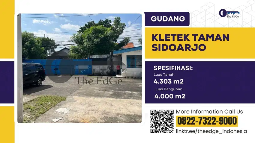 DiJual Gudang Raya Taman Sidoarjo - The EdGe