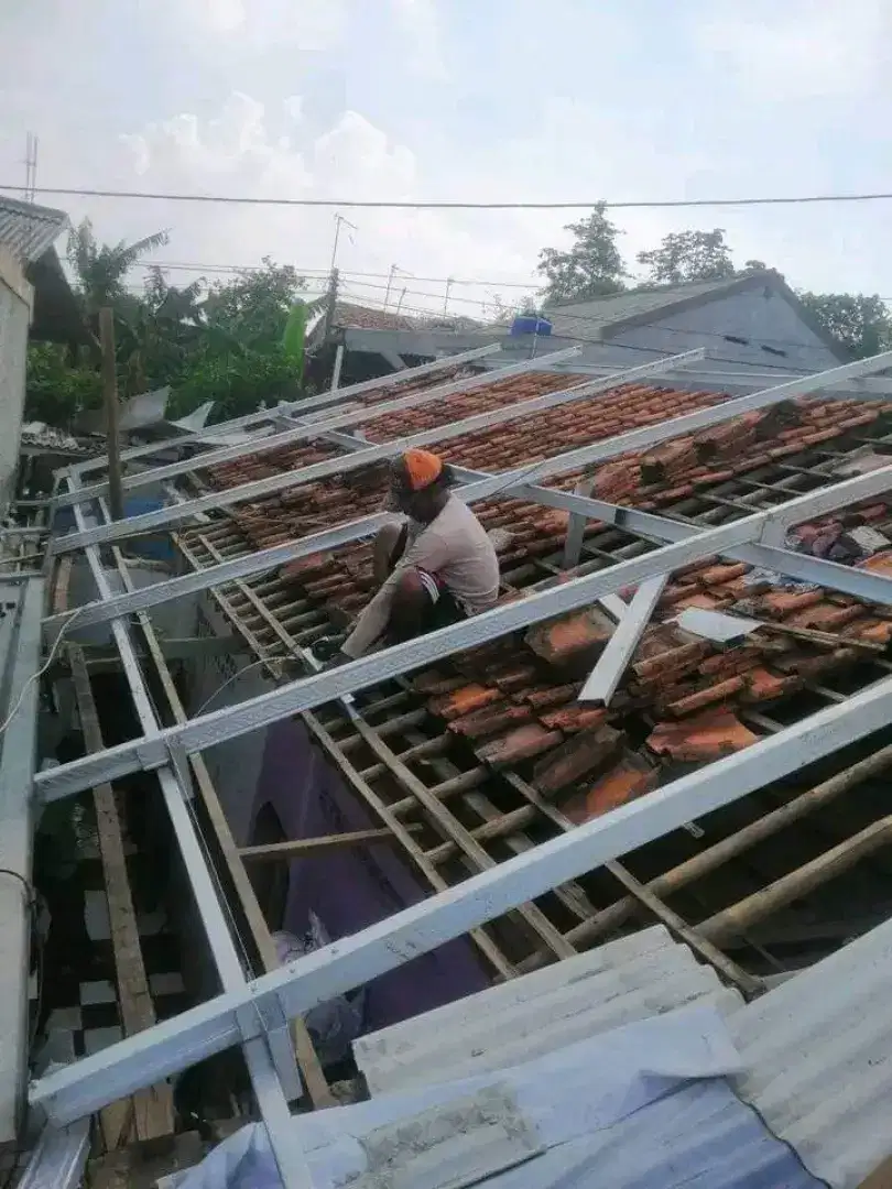 Kanopi las besi,bajaringan ,ganti atap rumah