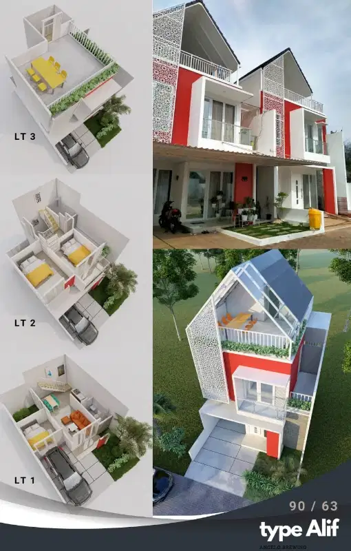 Rumah Mewah 3 Lantai di Cibubur hanya 1,2 M, Cicil 5 Tahun Tanpa Bunga