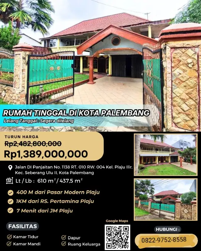 jual  murah rumah melalui lelang negara
