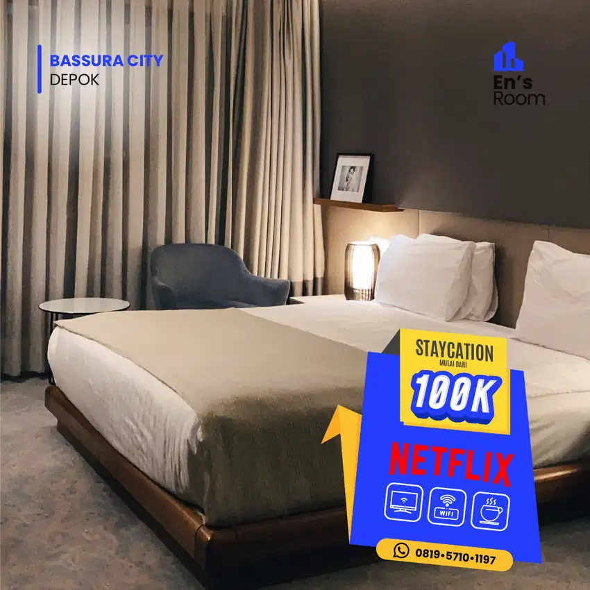 Staycation Transpark Bintaro Aesthetic En'sRoom Rabu