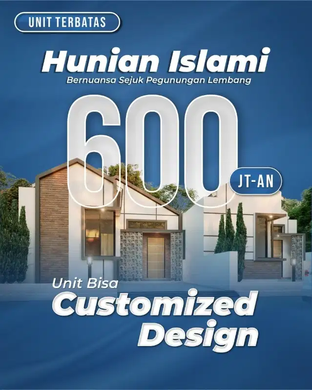 Dijual Hunian Villa di Kawasan Sejuk Lembang Bandung