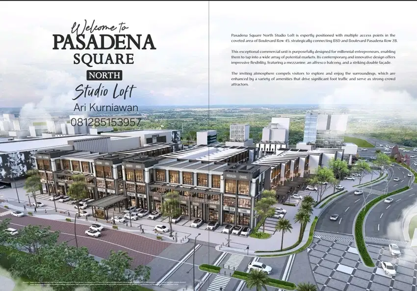 Studio Loft 4lantai Pasadena North Square 5x20 4 Lantai Full Bangunan!