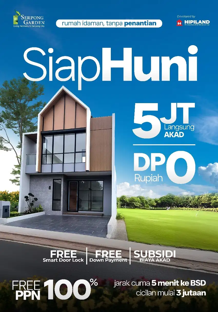 TERMURAH‼️Rumah 2 Lantai Ready Siap Huni dekat Stasiun Cisauk BSD