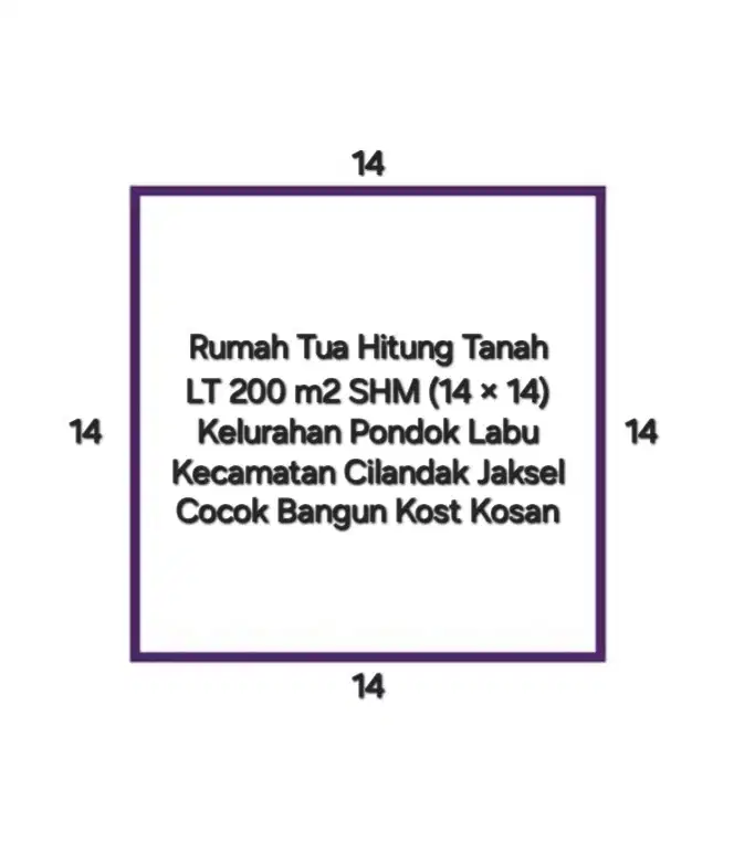 RUMAH TUA HITUNG TANAH DI PONDOK LABU CILANDAK JAKARTA SELATAN