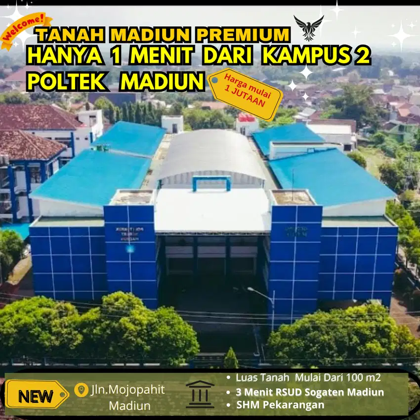 TANAH MURAH MADIUN , BELI TANAH BONUS EMAS