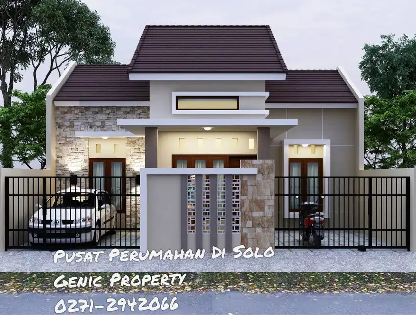 Minimalis moderm di Perum Gentan. Bisa KPR mulai DP 0 %