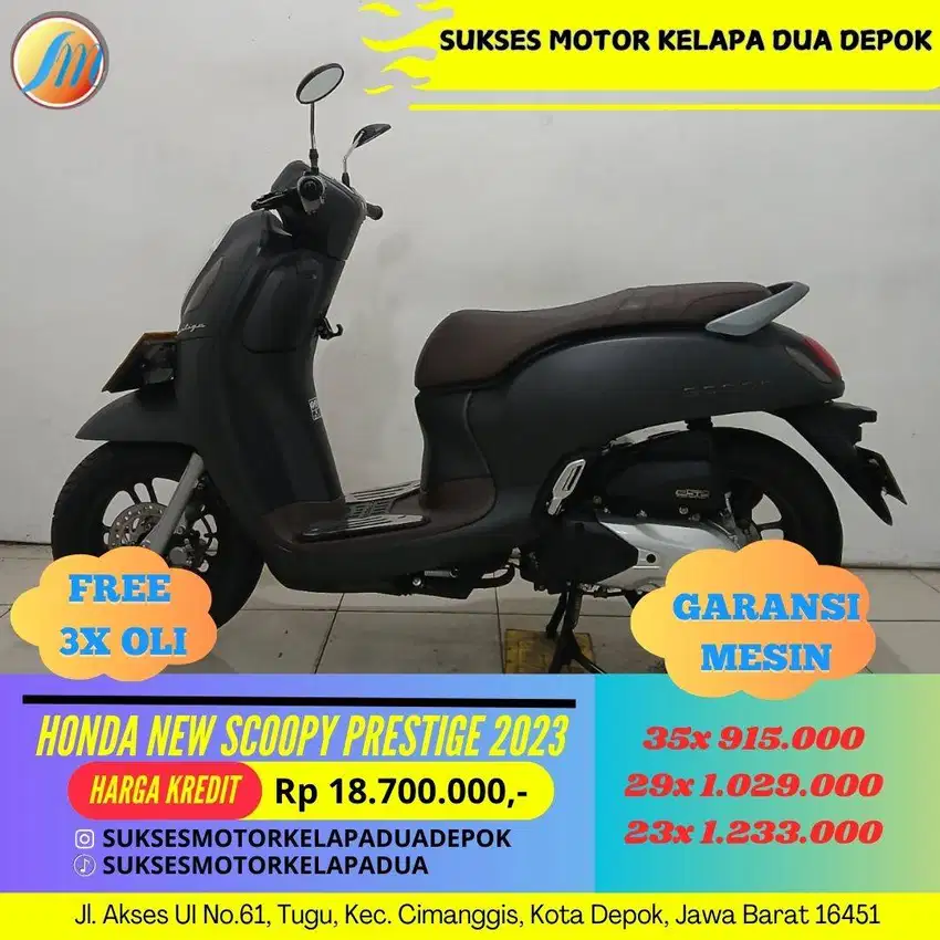 HONDA NEW SCOOPY PRESTIGE 2023 CASH/KREDIT PROSES CEPAT GRATIS ONGKIR