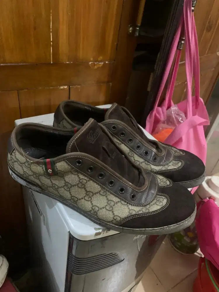 Plus Supreme Canvas Suede Leather Low Top Sneakers