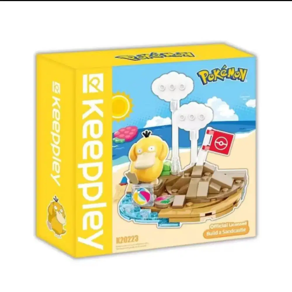 KEEPPLEY K20223 POKEMON PSYDUCK BUILD A SANDCASTLE LICENSED ORIGINAL