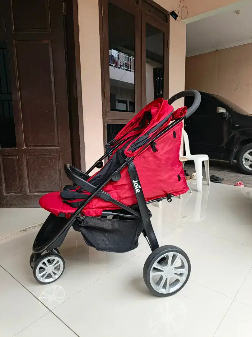 Stroller Joie Litetrax 3 Maroon Mulus Normal