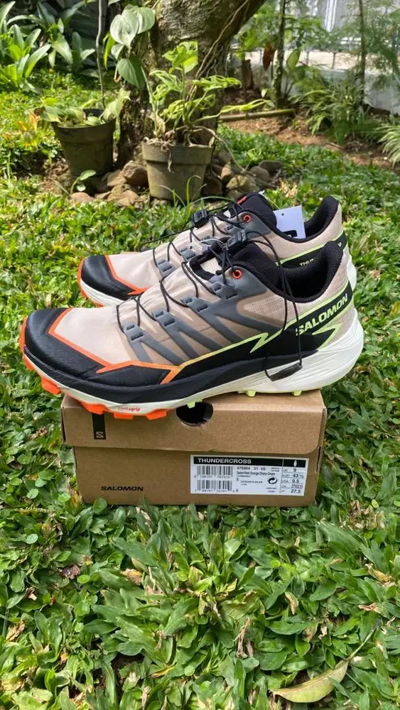 Sepatu lari Trail Run Salomon Thundercross Baru BNIB Size 43 1/3