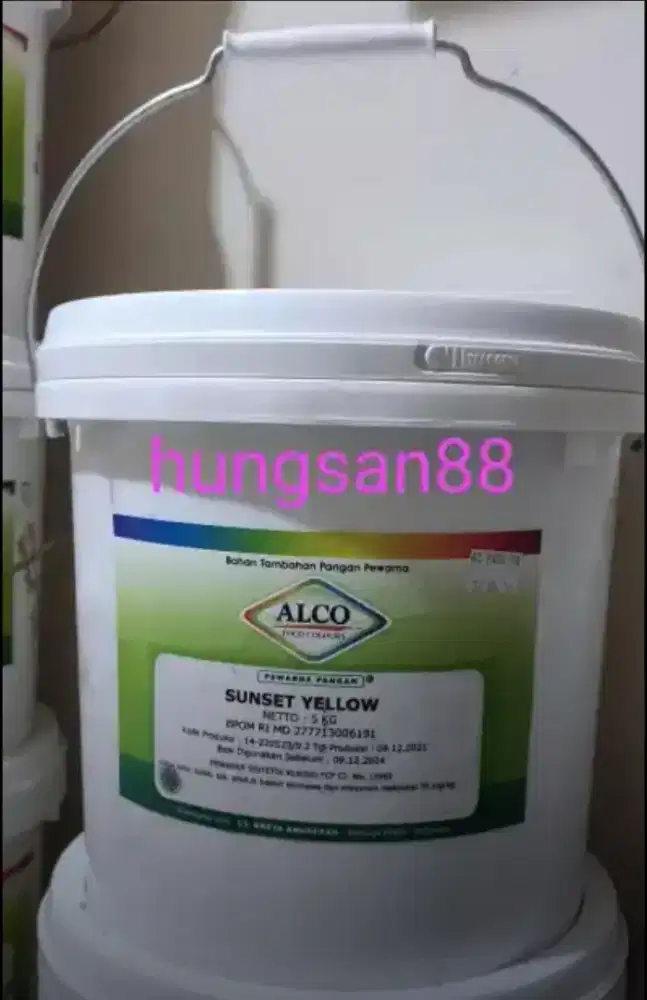 Sunset Yellow @5kg Pewarna Makanan Minuman Food Grade