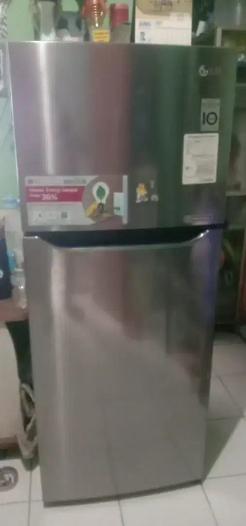 Di jual cepat kulkas 2 pintu LG smart inverter