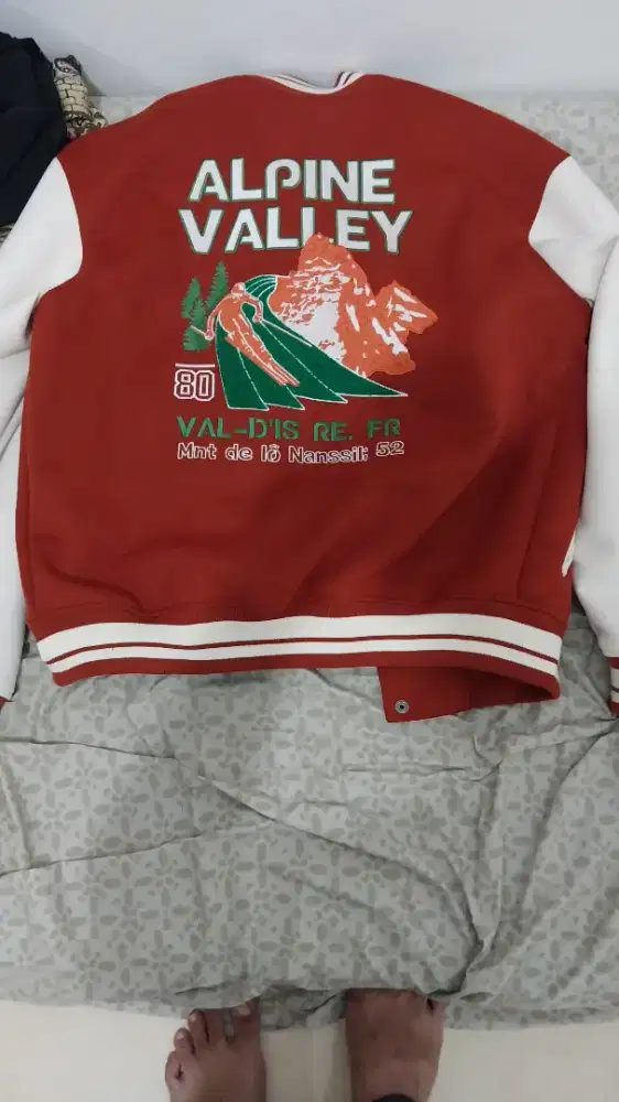 Jaket Varsity Zara Original