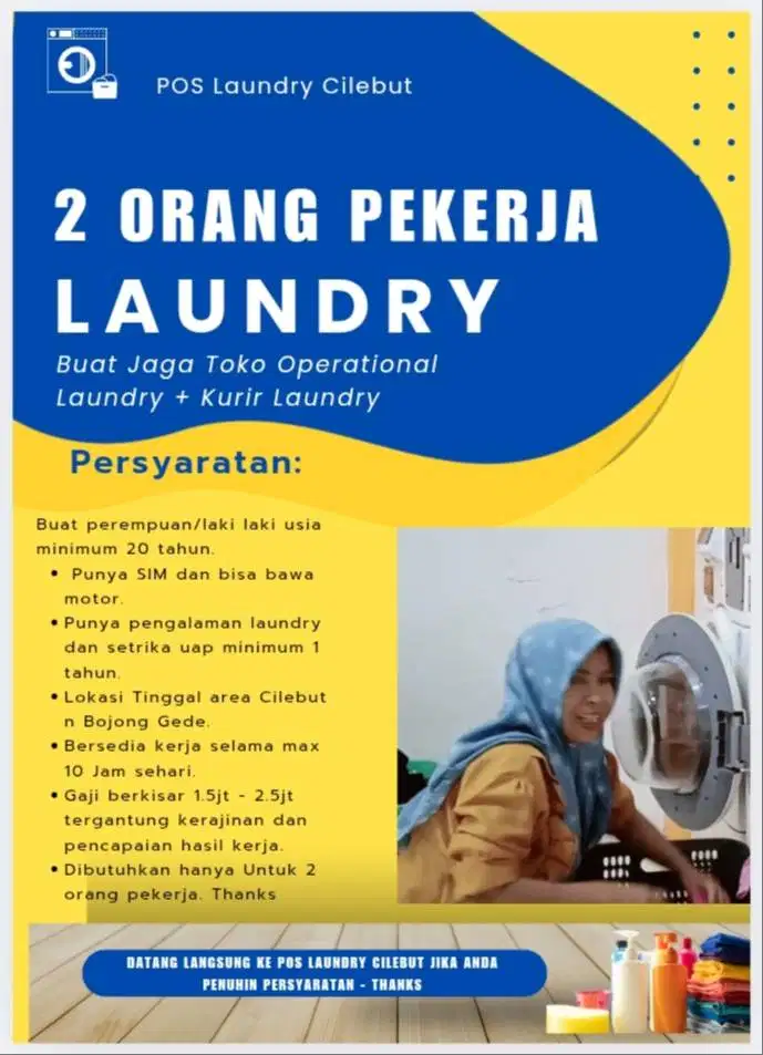 Operational laundry Baca Iklan dengan Baik