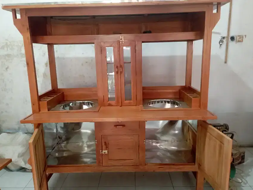 Free ongkir gerobak mie ayam bakso baru panjang 160cm