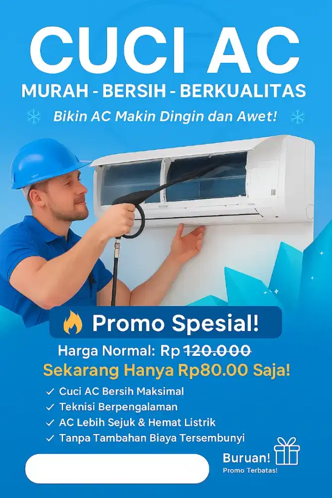 JASA CUCI AC  - SERVICE - JUAL BELI AC