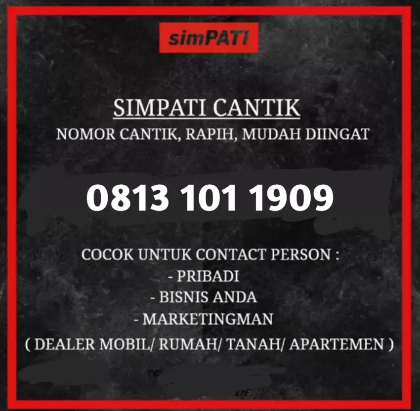 Nomor Cantik Simpati 11 digit Langka dari Telkomsel