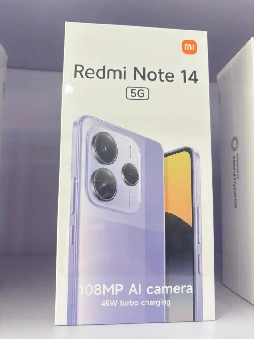 Redmi note 14 5G Ram 8/256gb hitam baru garansi resmi nasional