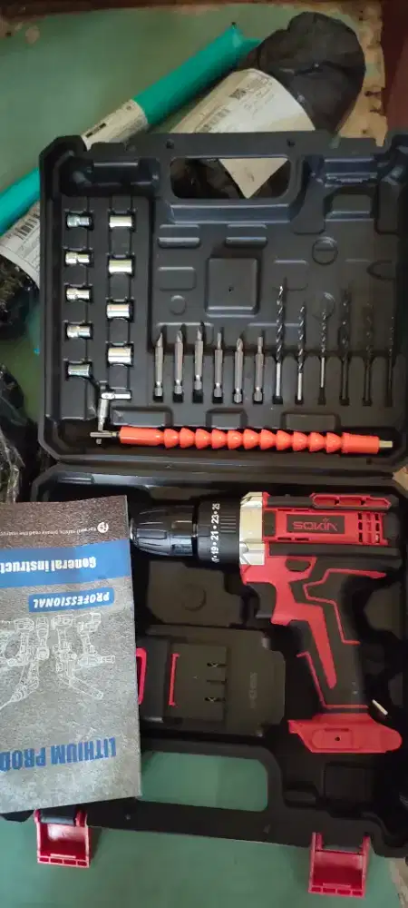 Bor dinding komplit low pemakaian+kotak