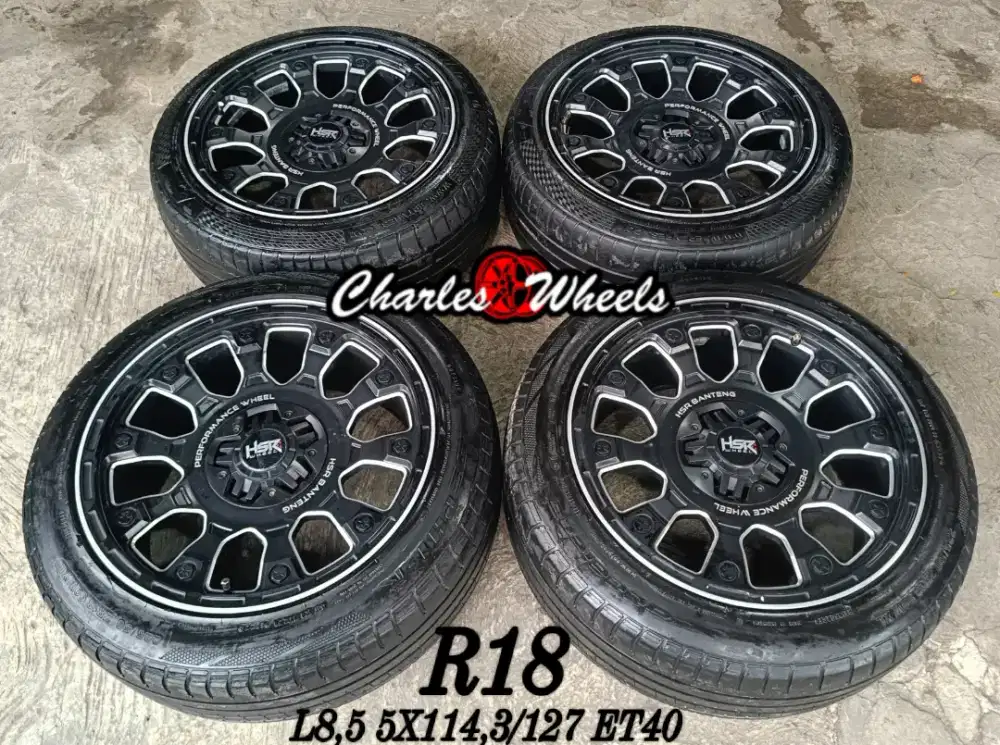 Jual velg hsr banteng r18 5x114,3 5x127 rubicon innova hrv crv dll